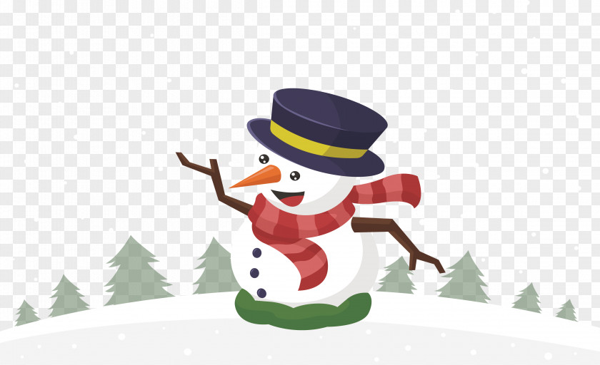 Dancing Snowman Christmas PNG