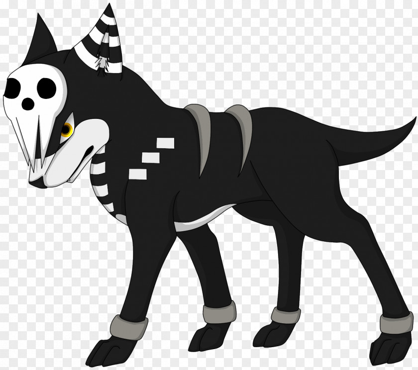 Death The Kid Character Cat Dog Houndour Soul Eater PNG