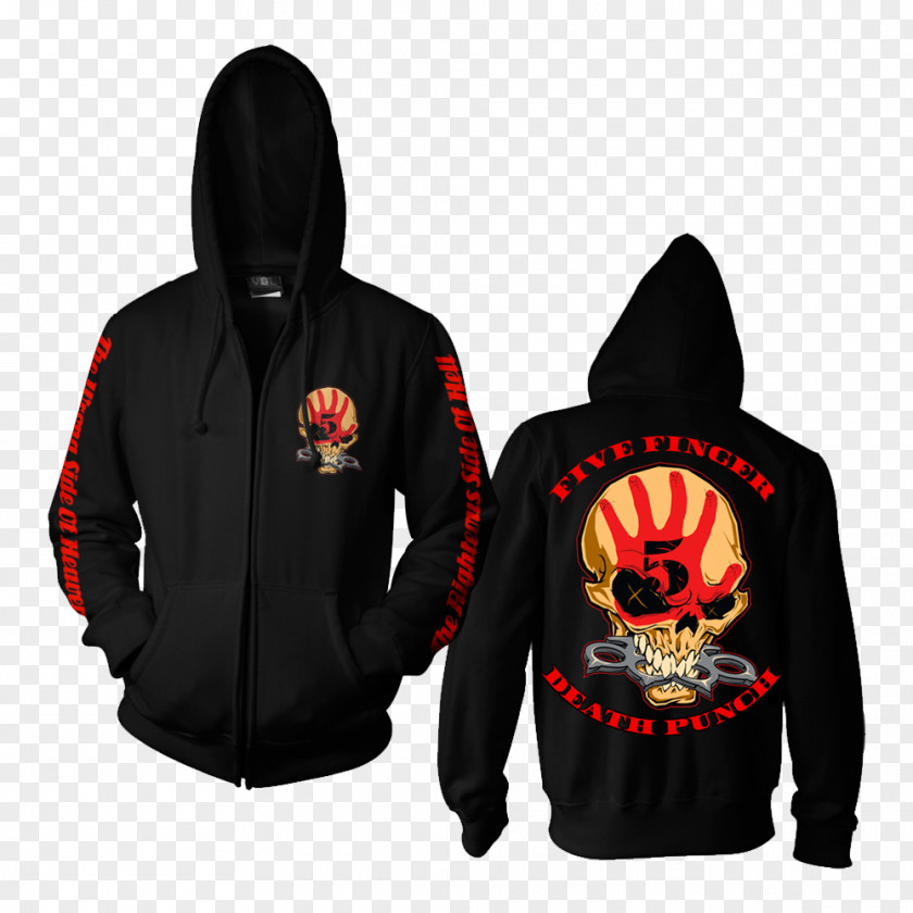 Five Finger Death Punch Hoodie T-shirt Sweater Bluza Top PNG