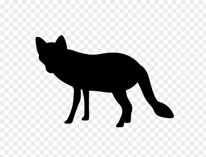 Silhouette Red Fox Clip Art PNG