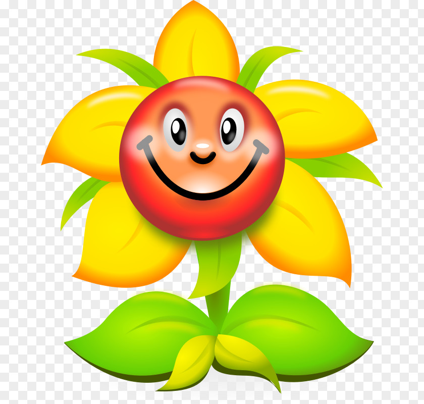 Smiley Flower Cliparts Humour Clip Art PNG