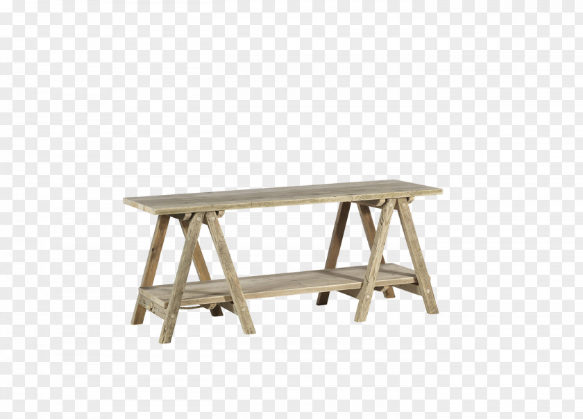 Wooden Table Top Trestle Bridge Furniture Shelf PNG