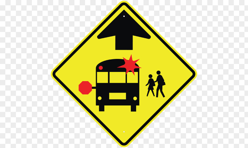 Bus School Traffic Stop Laws Sign PNG