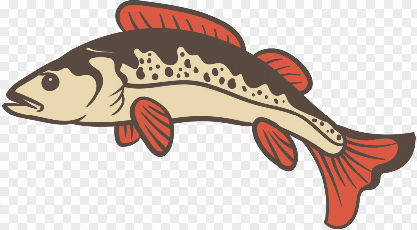 Clip Art Fish Fauna RED.M PNG