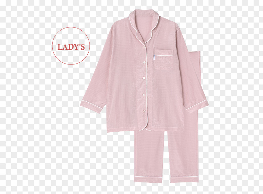 Gauze Pajamas Pink M Sleeve RTV Outerwear PNG