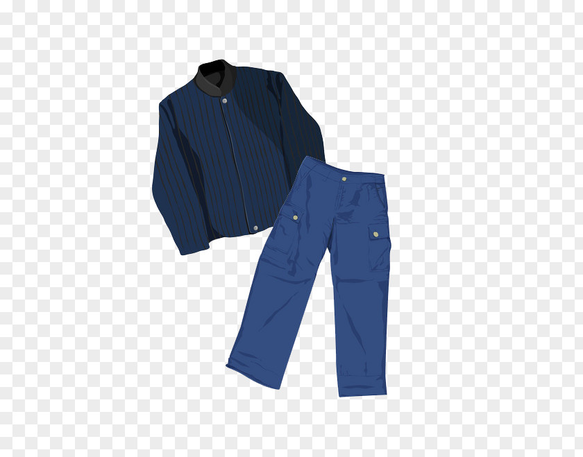 Men's Clothing Autumn Blue Trousers Designer Sweater PNG