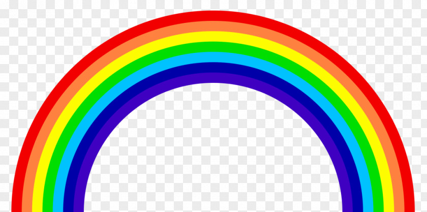 Rainbow ROYGBIV Color Light Orange PNG