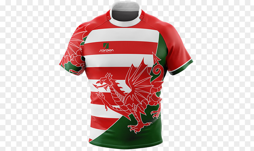 T-shirt Wales National Rugby Union Team Shirt Jersey PNG