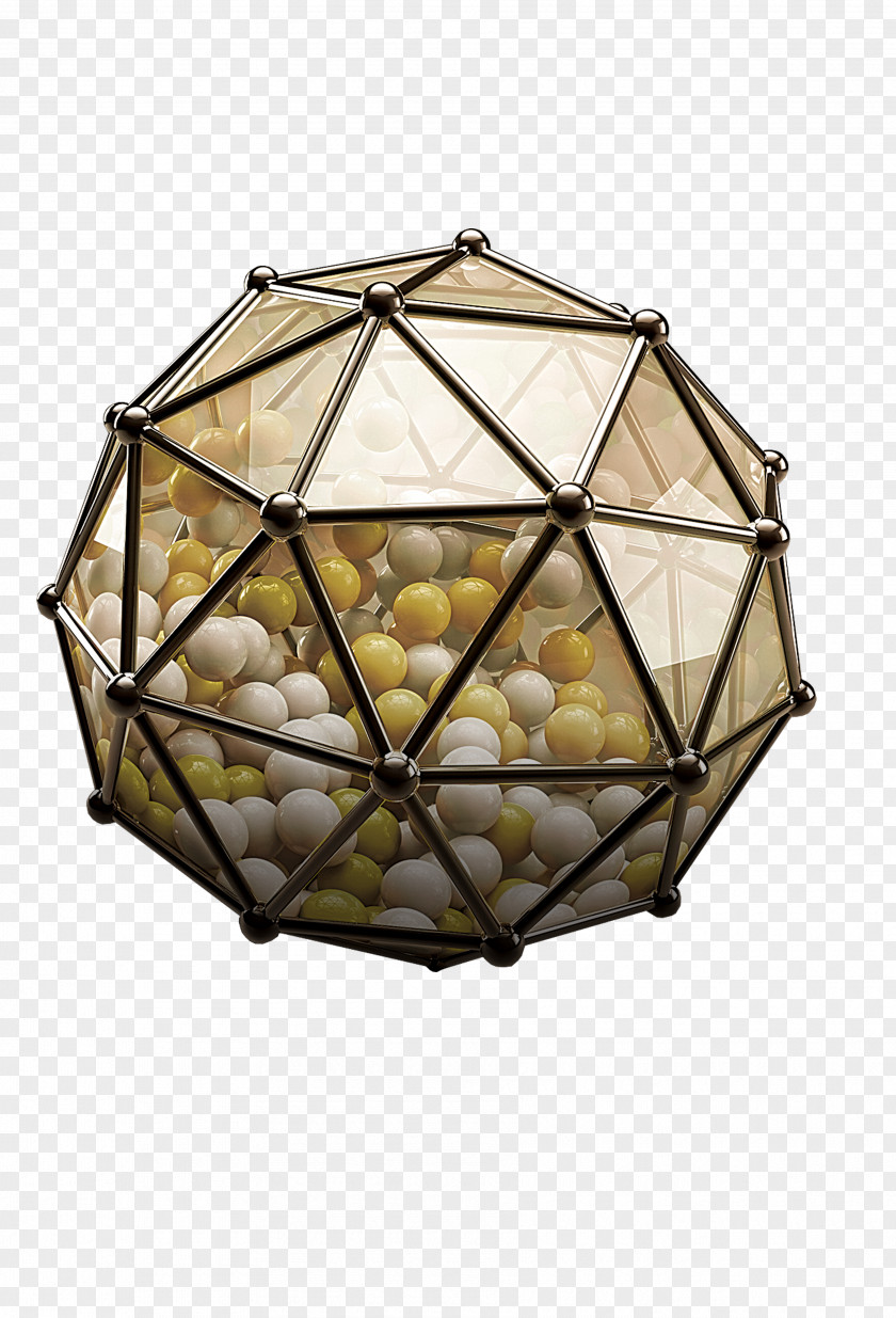Three-dimensional Ball Material Sphere Space Polyhedron PNG