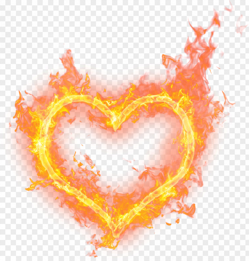 Heart Watercolor Fire Flame Love Clip Art PNG