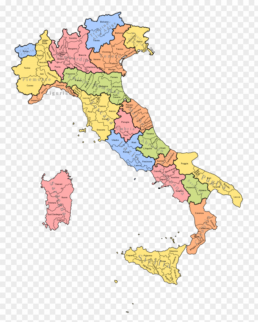 Italy Regions Of Calabria Provinces Abriola Picerno PNG