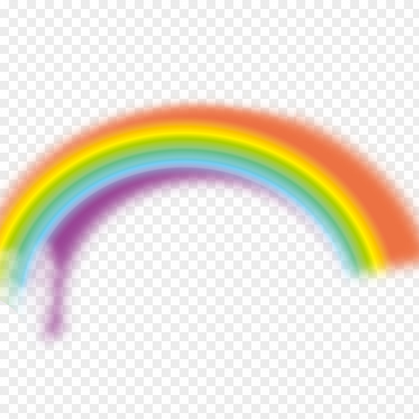 Rainbow Light Arc Halo PNG