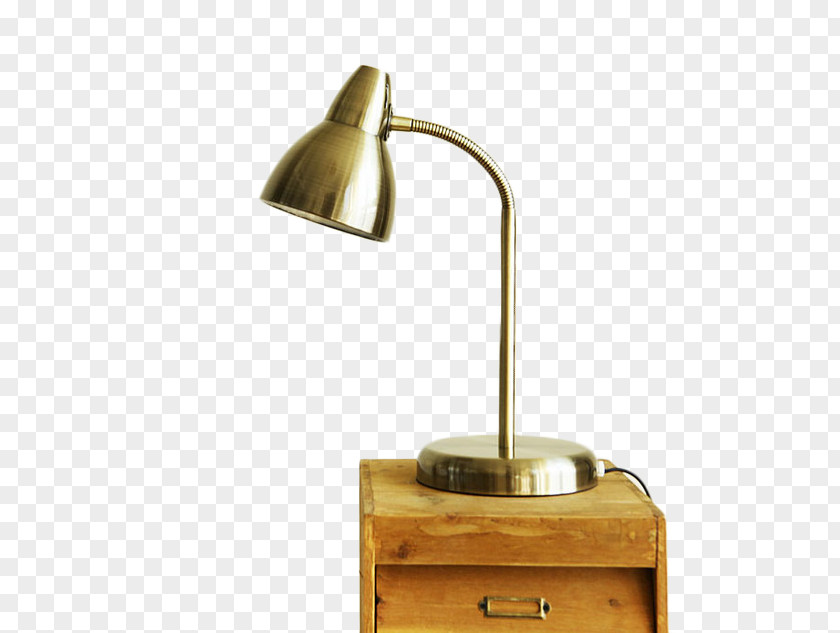 Copper Bedside Lamp Lampe De Chevet Bureau PNG