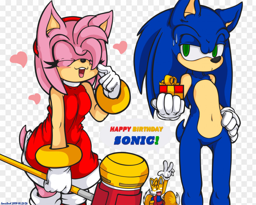 Eddy Wally Amy Rose Sonic The Hedgehog Tails Shadow Metal PNG