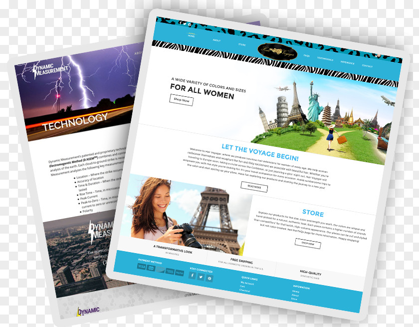Eiffel Tower Brand Brochure PNG