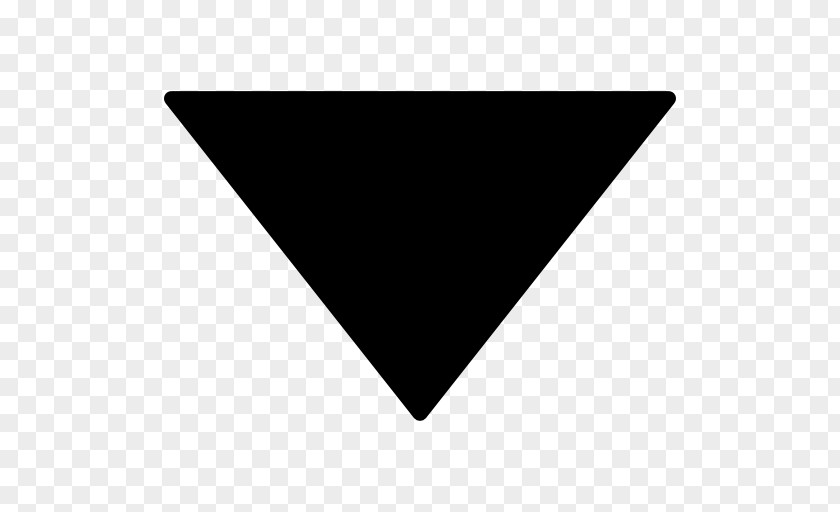 Inverted Triangle Arrowhead PNG