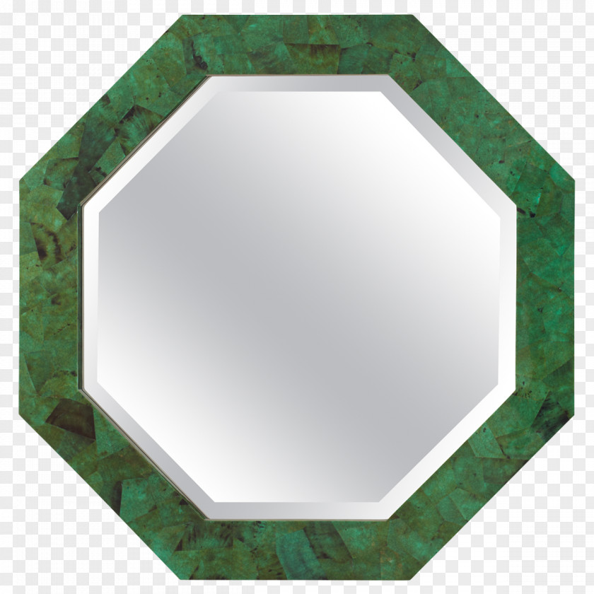 Mirror Rectangle Green PNG