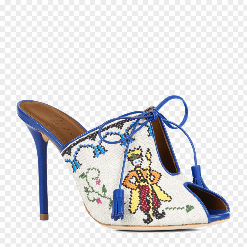 Natalia Vodianova High-heeled Shoe Sandal Electric Blue Brand PNG