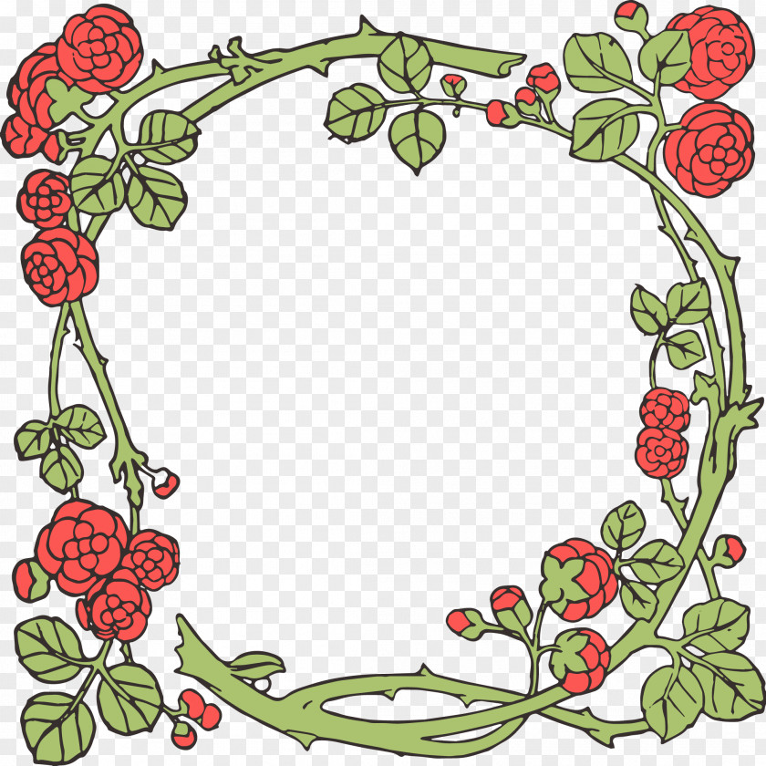 Nifty Cliparts Rose Flower Picture Frames Clip Art PNG