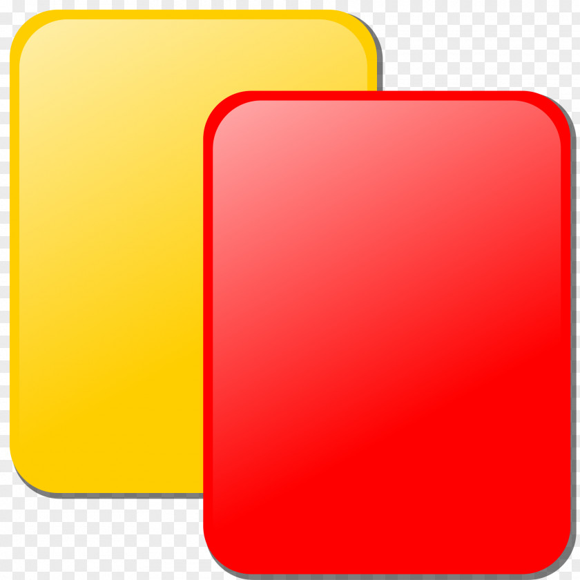 Playing Card Red/Yellow Penalty Association Football Referee PNG