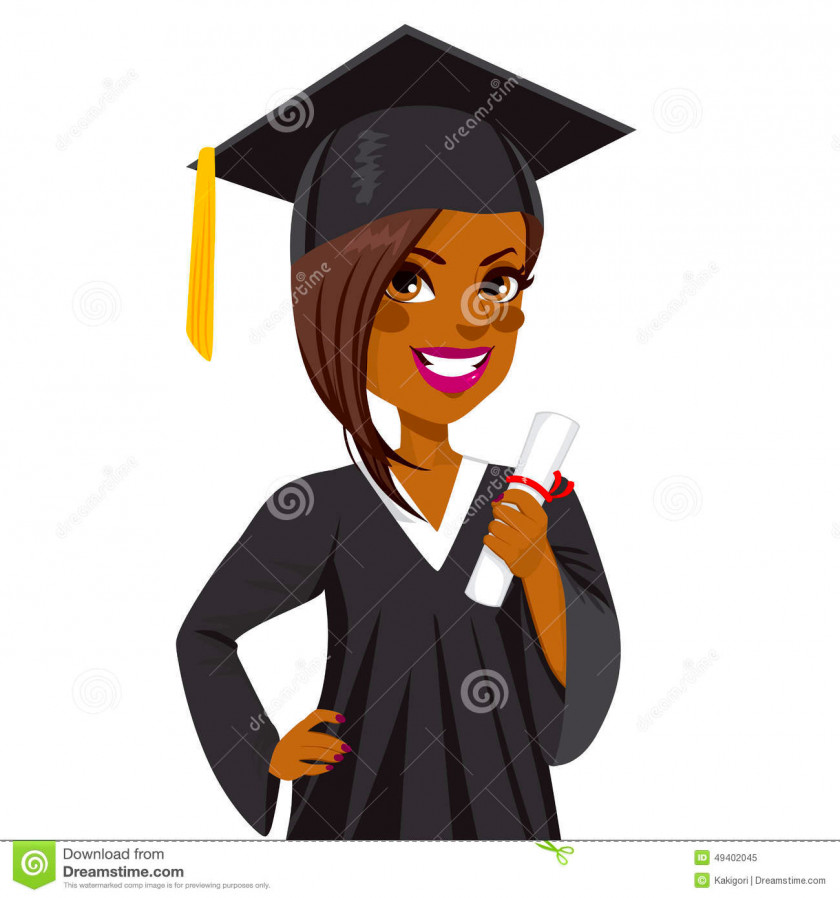 Student Graduation Ceremony African American Graduate University Clip Art PNG