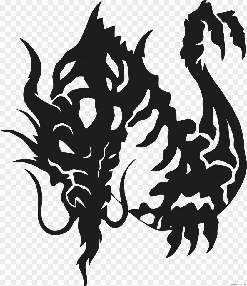 Dragon Tattoo Clip Art Image PNG