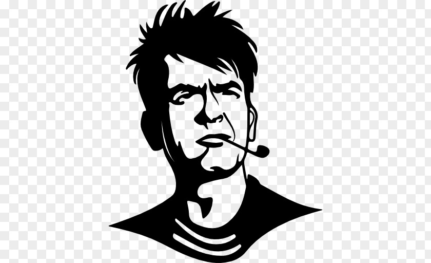 Actor Charlie Sheen Two And A Half Men PNG