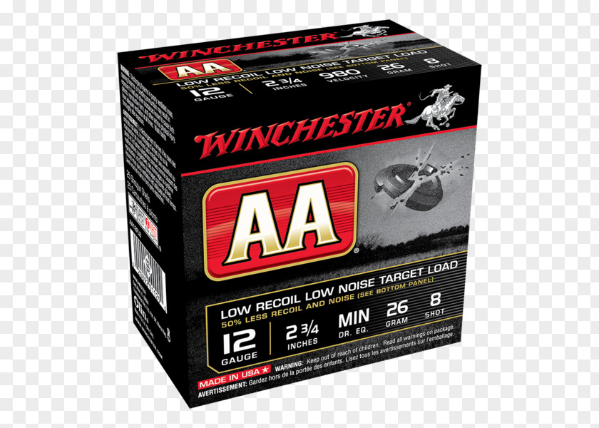 Ammunition Winchester Repeating Arms Company Super Sporting Shotgun Shell Clays PNG