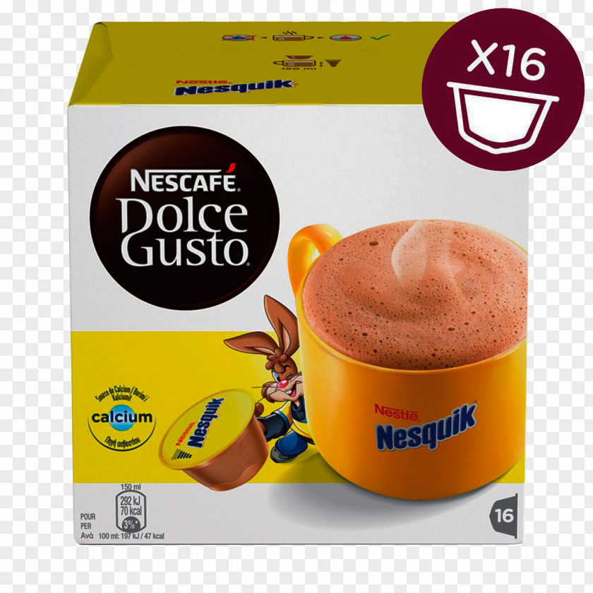 Chocolate Dolce Gusto Hot Nesquik Single-serve Coffee Container PNG