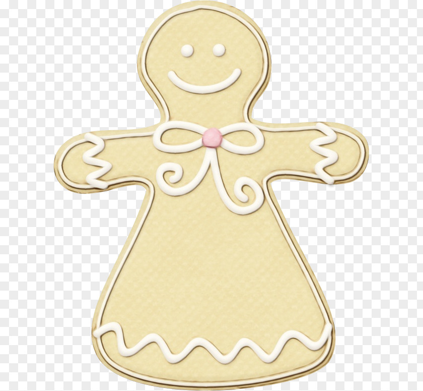 Icing Cross Christmas Gingerbread Man PNG
