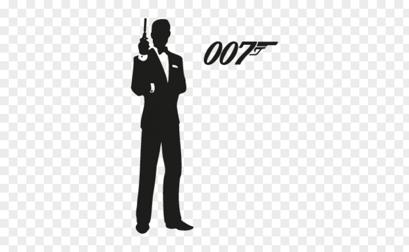 James Bond Film Series Logo Silhouette PNG