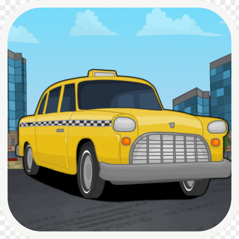 Cartoon Taxi Driver Game Crazy DriveTown PNG