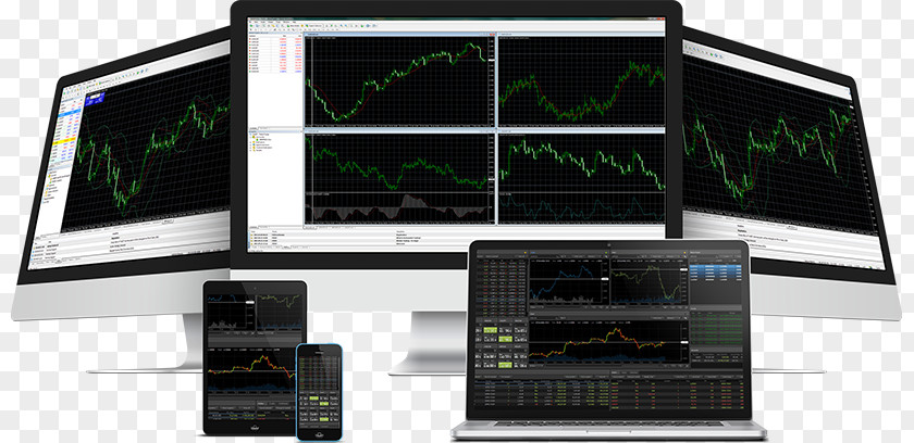 Computer Foreign Exchange Market Trade Electronic Trading Platform Monitors Program PNG