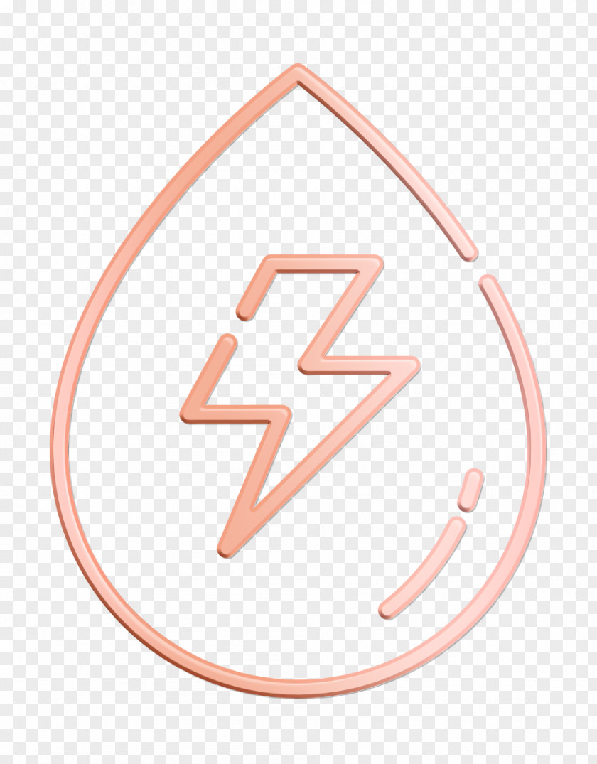 Hydro Power Icon Reneweable Energy Thunder PNG