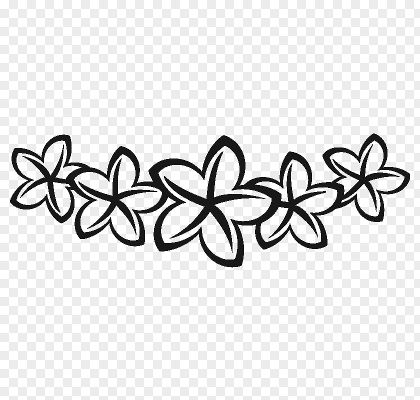 Plumeria Border Line Product Flower Font Angle PNG