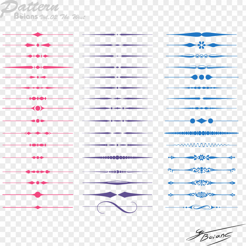 Color Line Border Pattern PNG