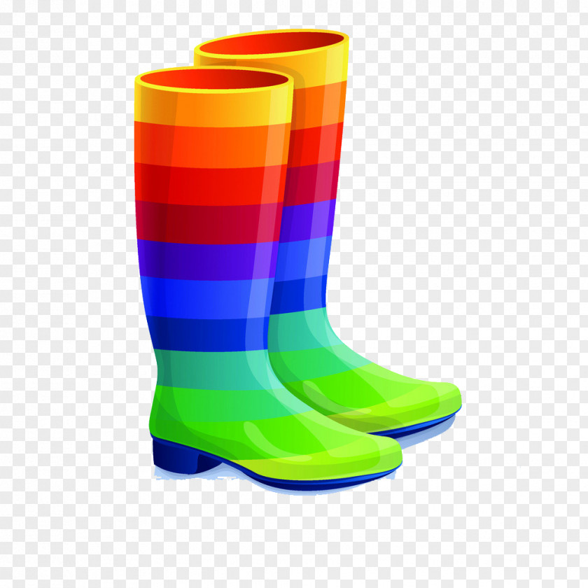 Colored Boots Yellow PNG