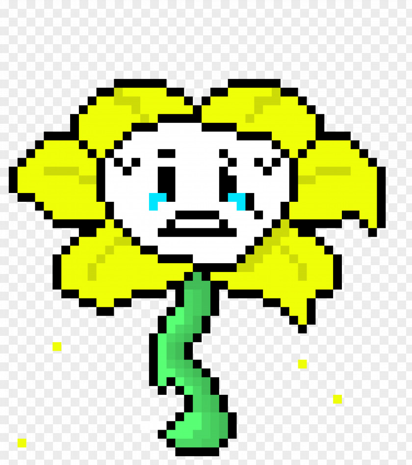 Determination Undertale Flowey Flower Pixel Art PNG