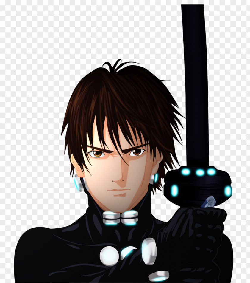 Gantz Kei Kurono Character DeviantArt Black Hair PNG