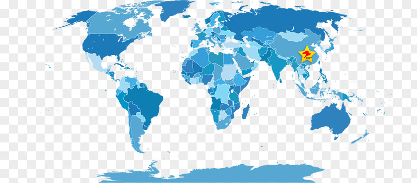 Globe World Map Political PNG