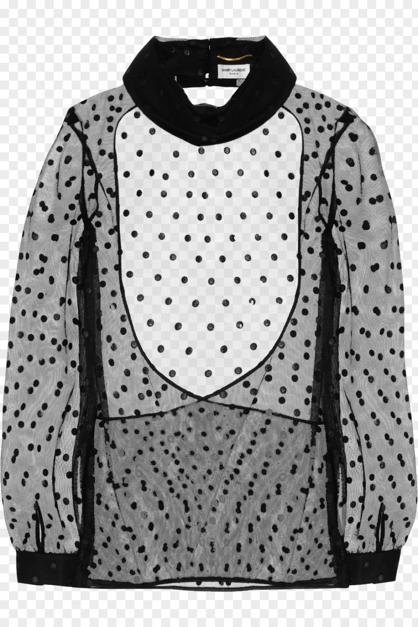 Top Polka Dot Blouse Clothing Yves Saint Laurent Skirt PNG