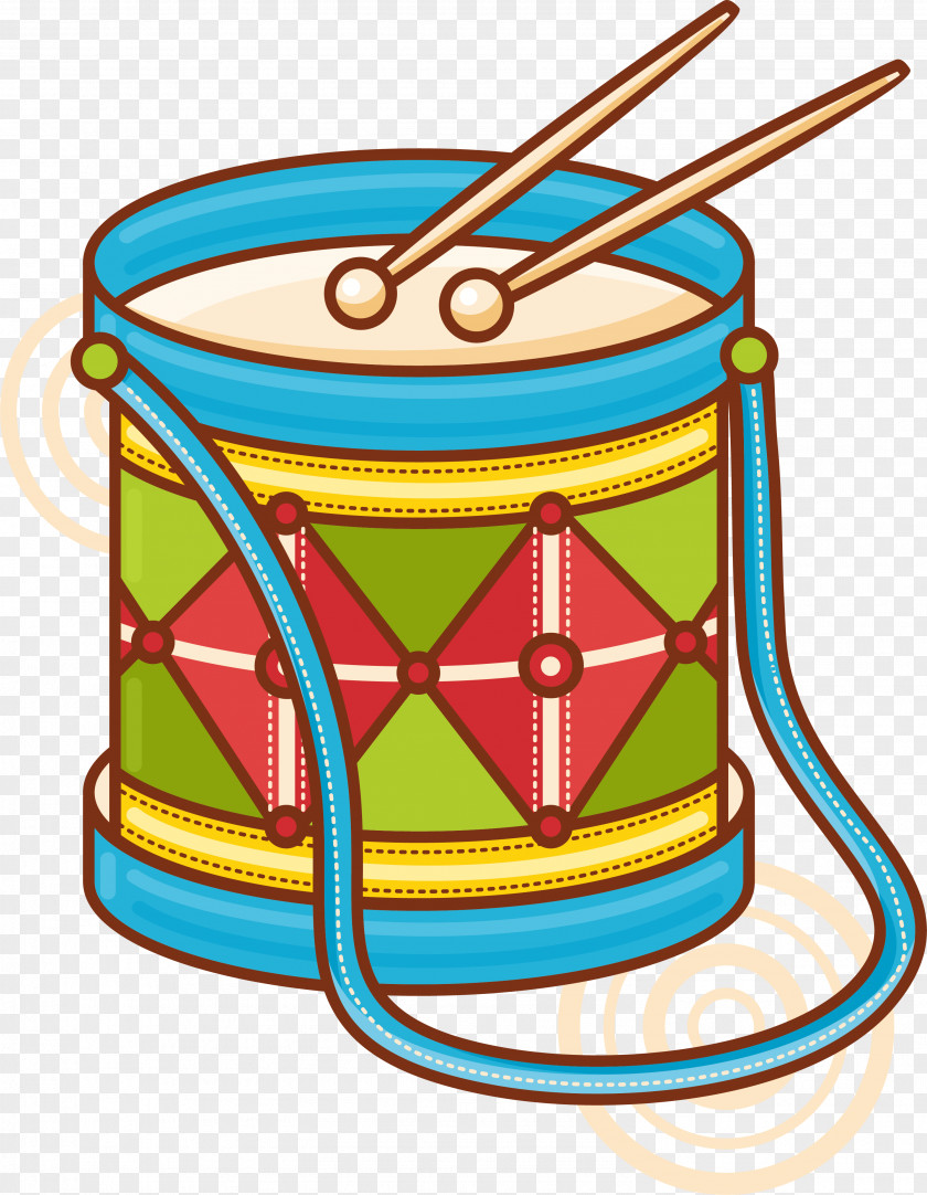 Green Cartoon Drums Musical Instrument Royalty-free Illustration PNG