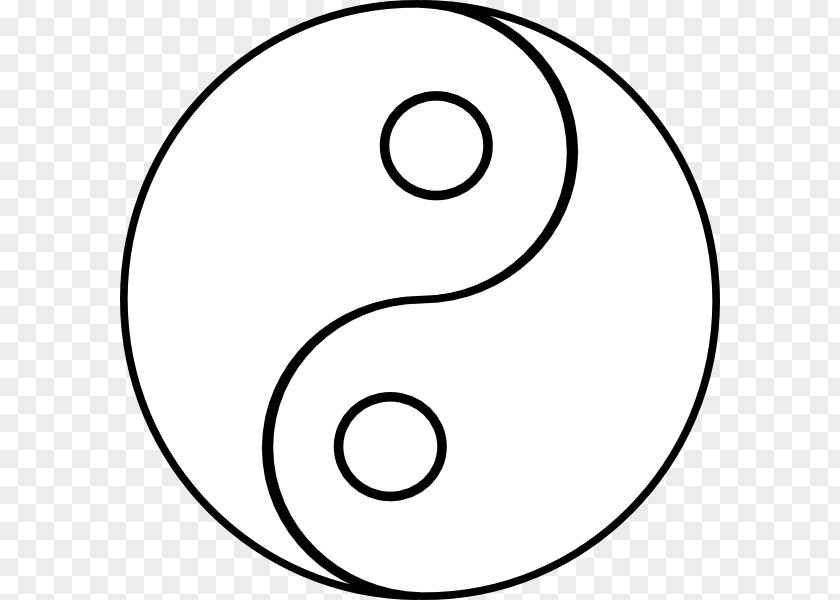 Yin Yang And Drawing Line Art Clip PNG