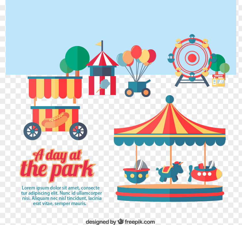 Amusement Park Illustrator Vector Material Downloaded, Motiongate Lake Fairfax Urban PNG