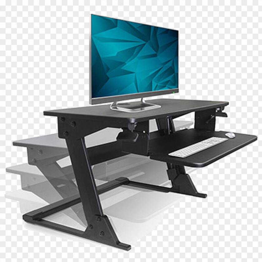Computer Mouse Keyboard Sit-stand Desk Standing Workstation PNG