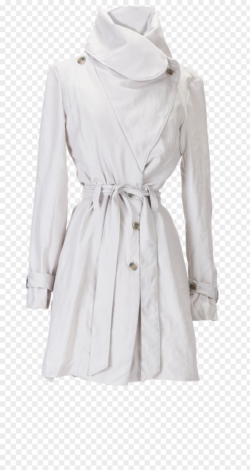 Dress Trench Coat Overcoat Sleeve PNG