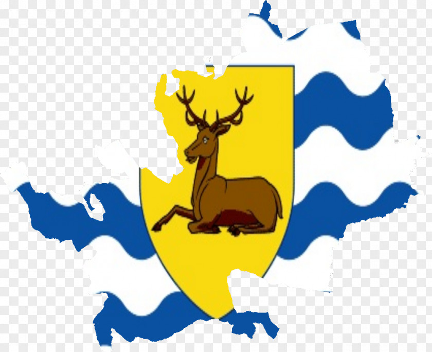 Reindeer Flag Of Hertfordshire Banner Arms PNG