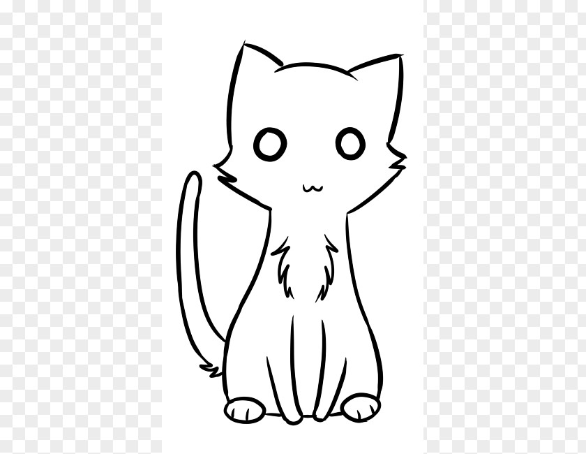 Cat Line Art Kitten Whiskers Clip PNG
