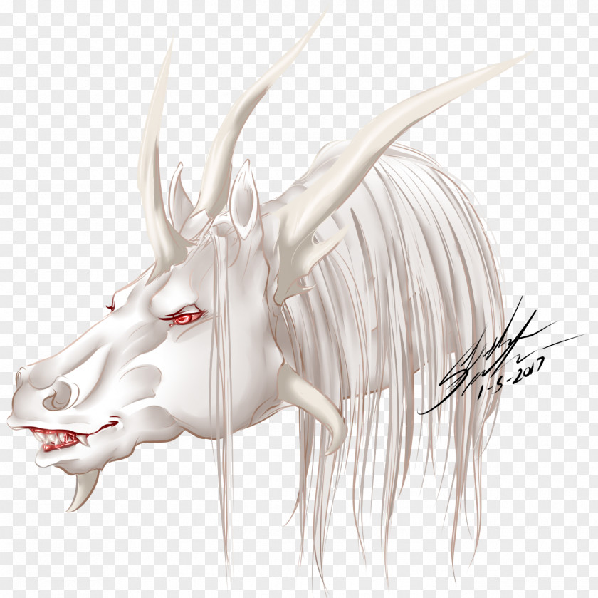 Deer Cattle Drawing Nose PNG