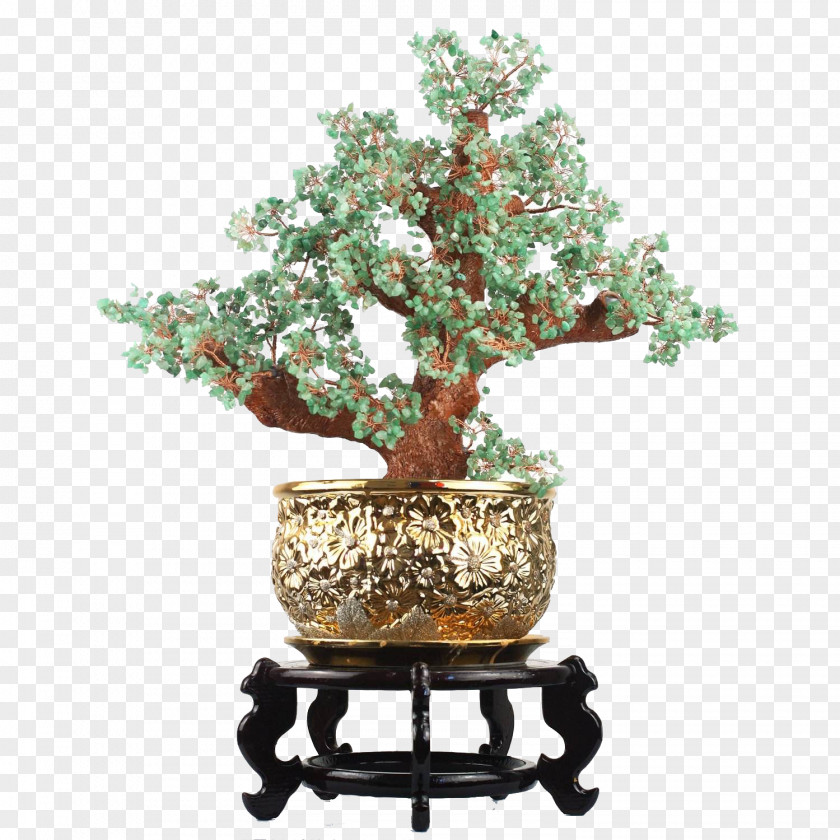 Emerald Decoration Flowers Tree Bonsai Quartz Tmall PNG